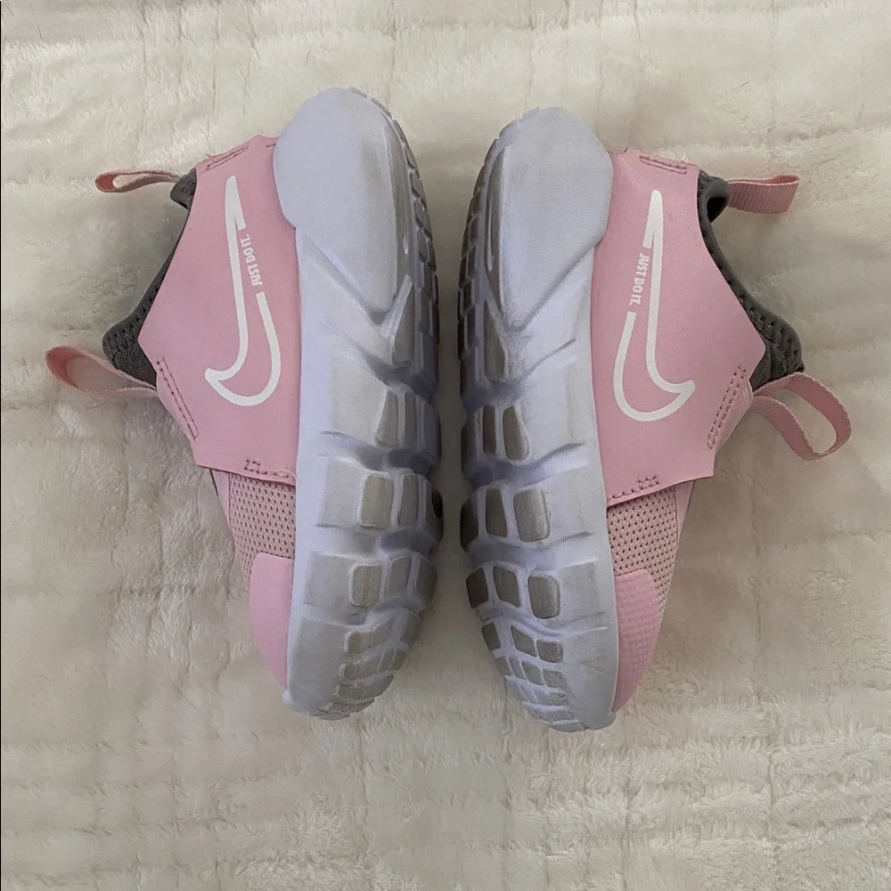 Nike Kids Pink and Gray Slip-On Sneakers - Picture 2 of 6